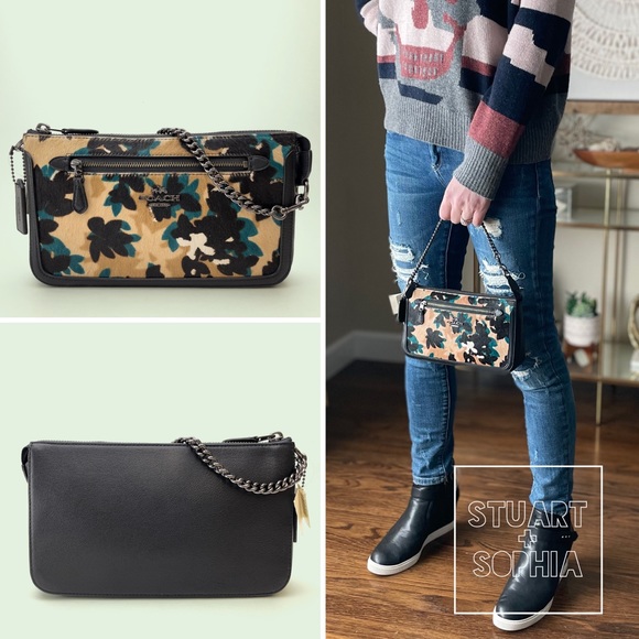 NWT Small Coach Haircalf Leather Nolita 58412 Mini Bag with Wristlet Strap - Picture 1 of 12